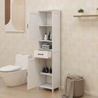Meuble colonne étroit à double porte de hauteur réduite - 40L * 30l * 165H cm