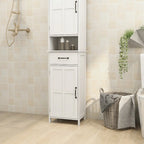 Meuble colonne étroit à double porte de hauteur réduite - 40L * 30l * 165H cm