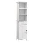 Meuble bas de rangement à 2 portes et 1 tiroir - Blanc