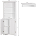 Meuble d'angle de salle de bain - 13P x 23L x 65H