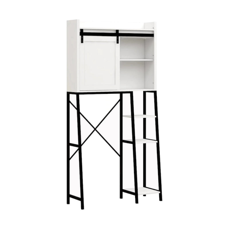 Meuble de rangement pour toilettes, étagères de salle de bain au-dessus des toilettes – 32,48L * 11,81W * 64,56H