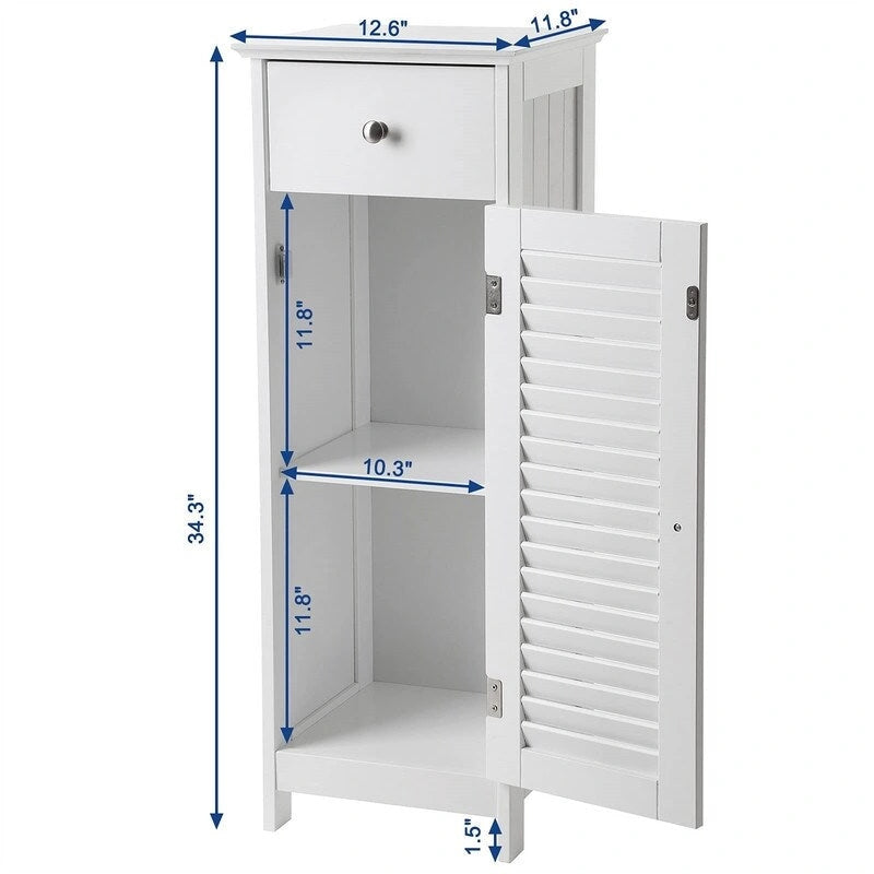 Ensemble de Meubles de Rangement pour Salle de Bain - 30P x 32l x 87H cm
