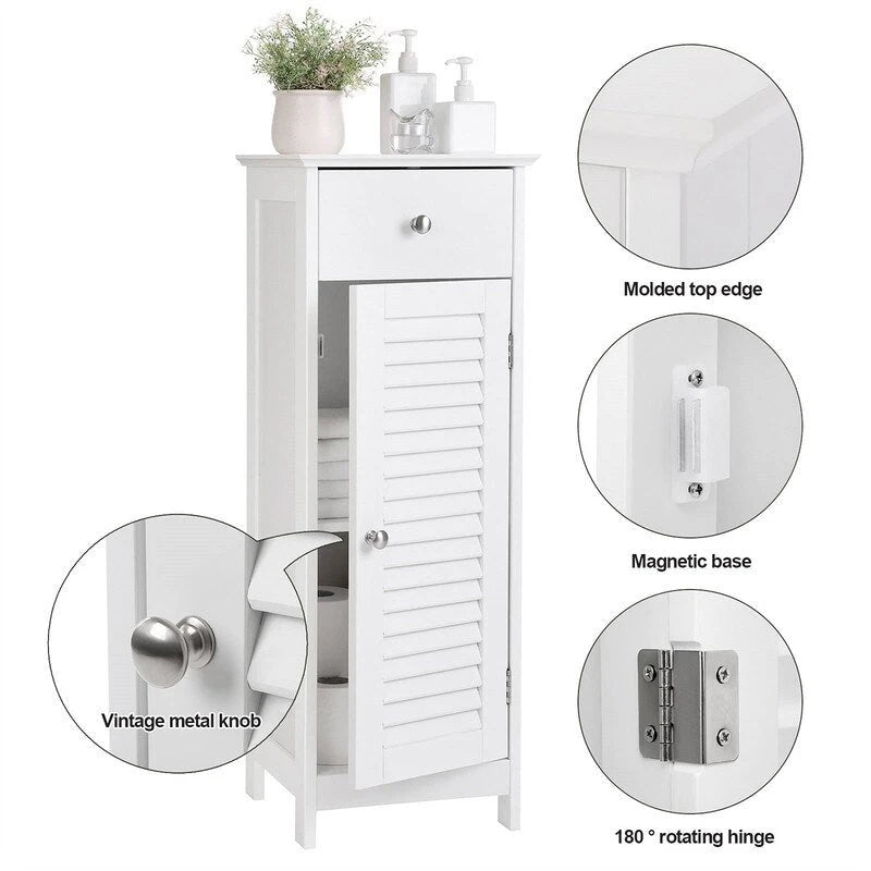 Ensemble de Meubles de Rangement pour Salle de Bain - 30P x 32l x 87H cm