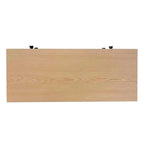 Meuble à chaussures avec plateau aspect bois, tiroirs basculants et panneau réglable