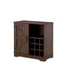 Meuble buffet de ferme avec porte-bouteilles, tiroir et étagères réglables
