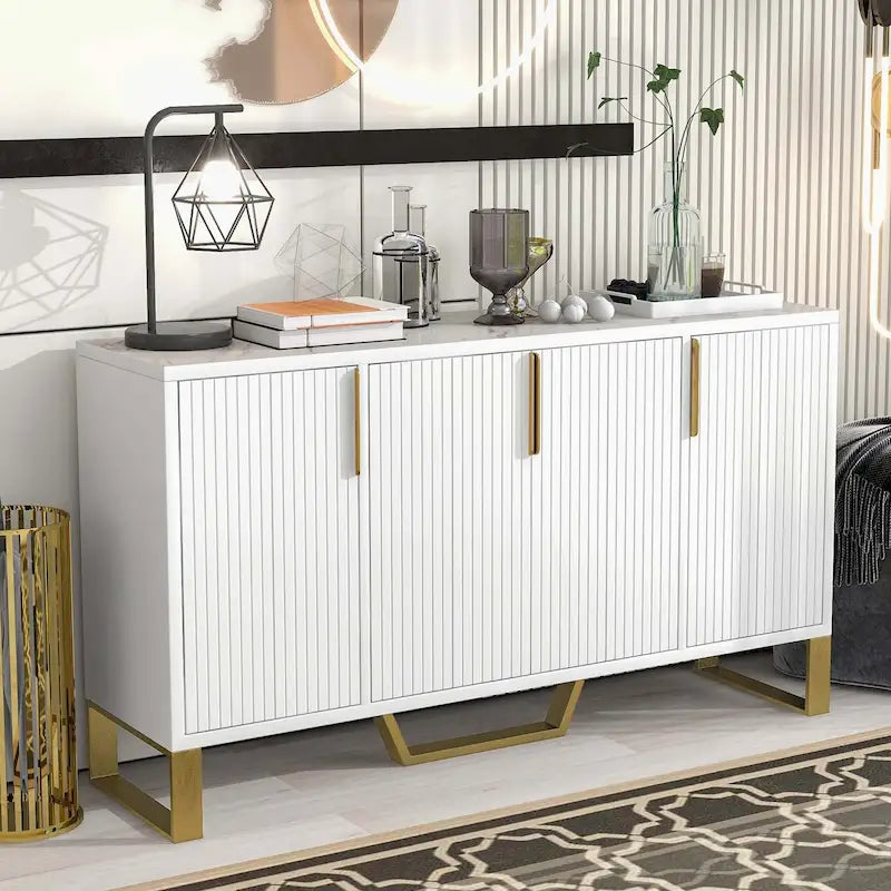 Buffet moderne avec étagères réglables pour cuisine
