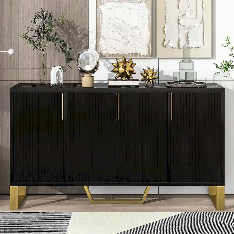 Buffet moderne avec étagères réglables pour cuisine