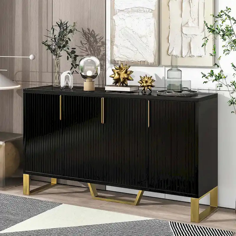 Buffet moderne avec étagères réglables pour cuisine
