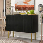 Buffet style luxe avec pieds en métal doré