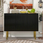Buffet style luxe avec pieds en métal doré