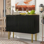 Buffet style luxe avec pieds en métal doré