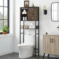 Meuble de rangement WC avec porte coulissante