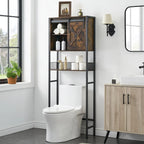 Meuble de rangement WC avec porte coulissante