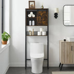 Meuble de rangement WC avec porte coulissante