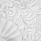 Buffets blancs vintage avec de grandes sculptures facettées