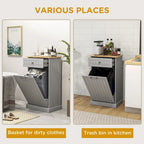 Meuble de cuisine avec poubelle basculante