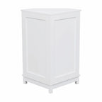 Meuble de rangement d'angle de salle de bain triangulaire avec étagère réglable