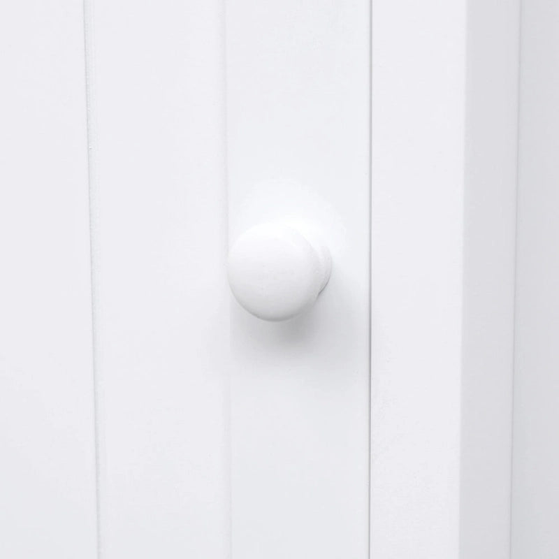 Meuble de rangement d'angle de salle de bain triangulaire avec étagère réglable