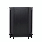 Meuble de rangement d'angle de salle de bain triangulaire avec étagère réglable