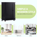 Meuble de rangement d'angle de salle de bain triangulaire avec étagère réglable