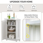 Meuble de salle de bain blanc d'angle triangulaire avec étagère réglable en MDF de style moderne