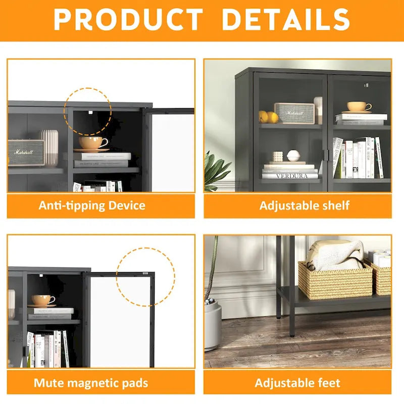 Armoire de rangement métallique robuste 59H