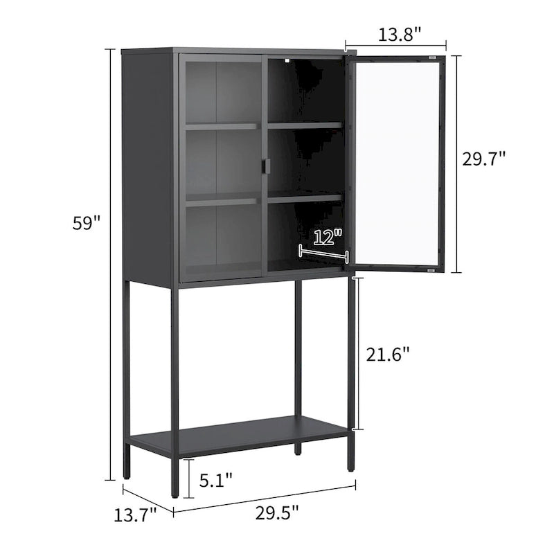 Armoire de rangement métallique robuste 59H