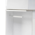 Meuble-lavabo de salle de bain avec étagère à deux niveaux