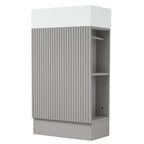 Meuble-lavabo de salle de bain avec étagère à deux niveaux