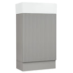 Meuble-lavabo de salle de bain avec étagère à deux niveaux