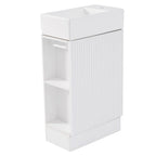 Meuble-lavabo de salle de bain avec étagère à deux niveaux