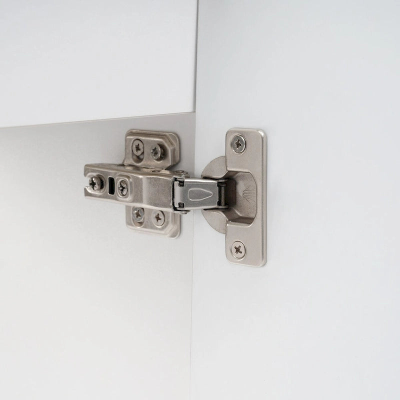 Meuble-lavabo de salle de bain avec étagère à deux niveaux