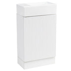 Meuble-lavabo de salle de bain avec étagère à deux niveaux
