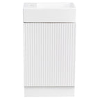 Meuble-lavabo de salle de bain avec étagère à deux niveaux