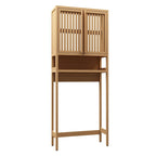 Étagère de rangement WC, salle de bain indépendante, buanderie, gain de place, couleur naturelle