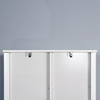 Armoire de rangement au-dessus des toilettes, meuble de salle de bain peu encombrant, avec étagères réglables et porte de grange 27,16 x 9,06 x 67 pouces