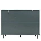 Armoire 3 portes 3 tiroirs, meuble américain, convient pour chambre, salon, bureau