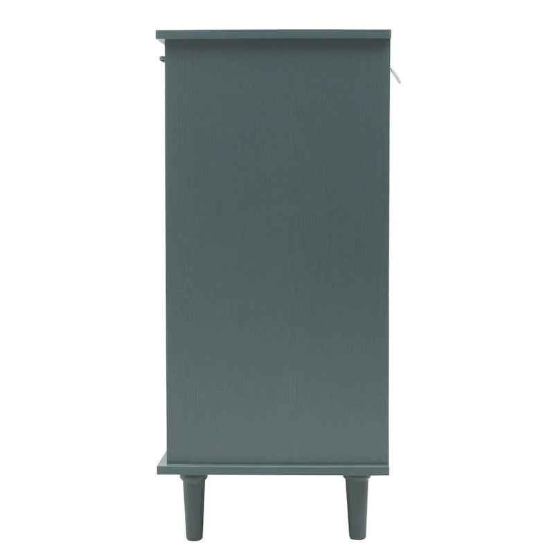 Armoire 3 portes 3 tiroirs, meuble américain, convient pour chambre, salon, bureau