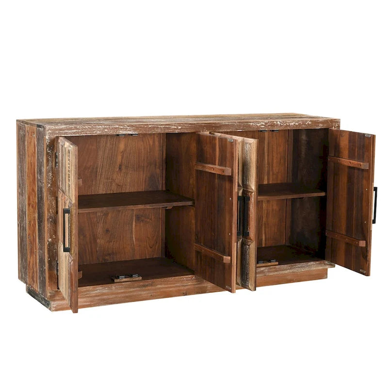 Buffet en bois massif 4 portes Milton
