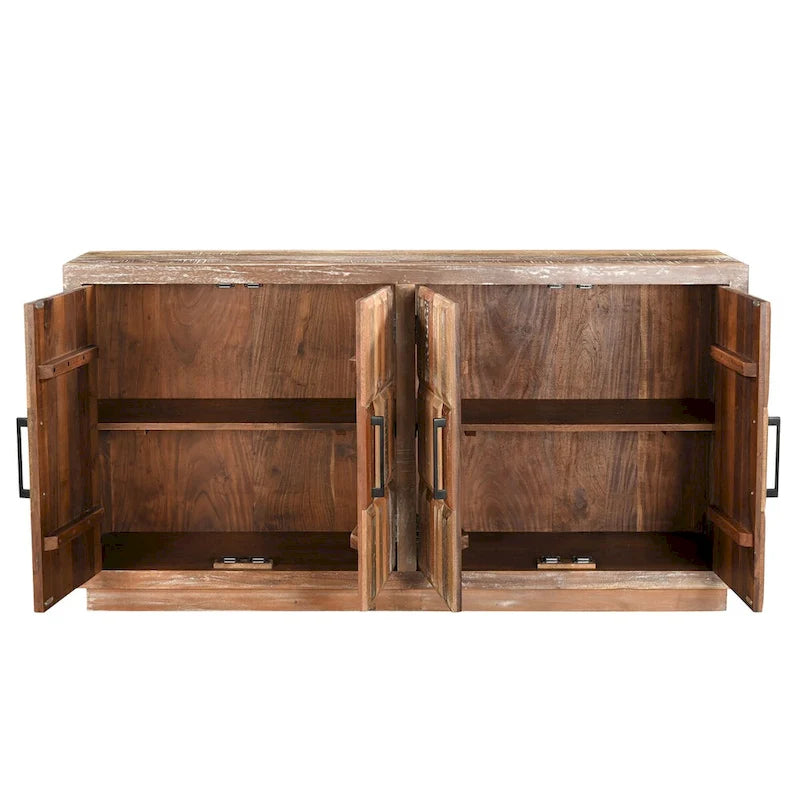 Buffet en bois massif 4 portes Milton