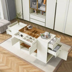 Coiffeuse-Commode et Meuble de Rangement Multifonctionnels de Luxe pour Îlot Central