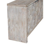Buffet en bois de style Ferme, 4 portes, pour Salon