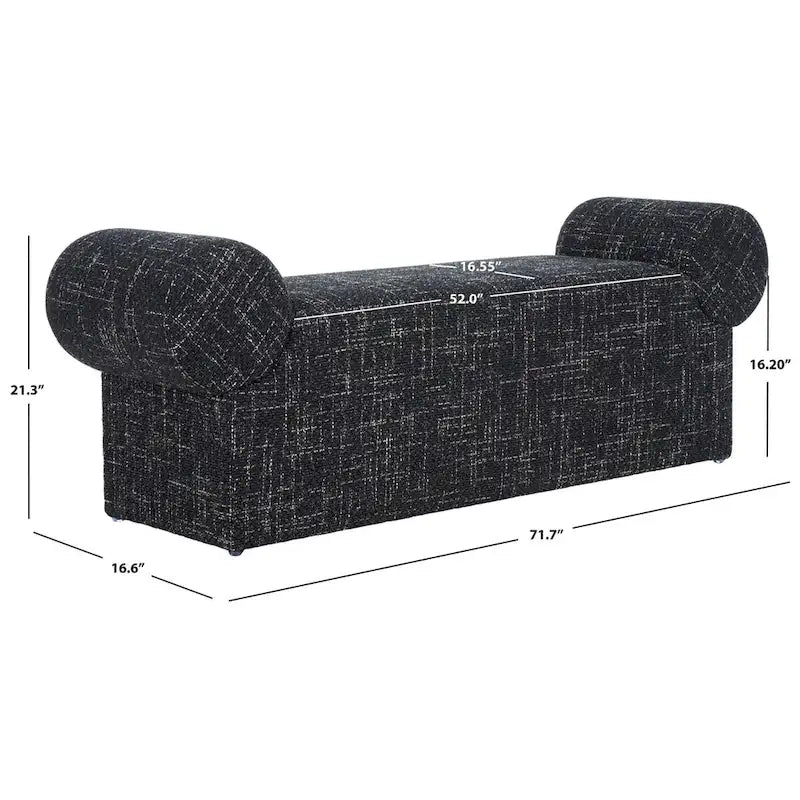 Banc Algernon SAFAVIEH Home - 72L x 17P x 21H