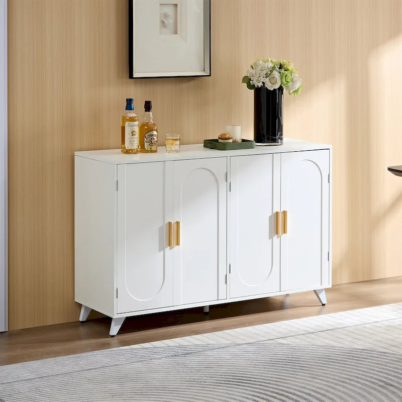Buffet 4 portes avec étagères réglables