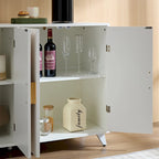 Buffet 4 portes avec étagères réglables