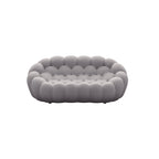 Canapé paresseux courbé 2 places Bubble de forme nid d'abeille avec tissu textile 3D pour salon et appartement