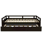 Lit gigogne extensible, Lit gigogne en bois avec tiroir-lit