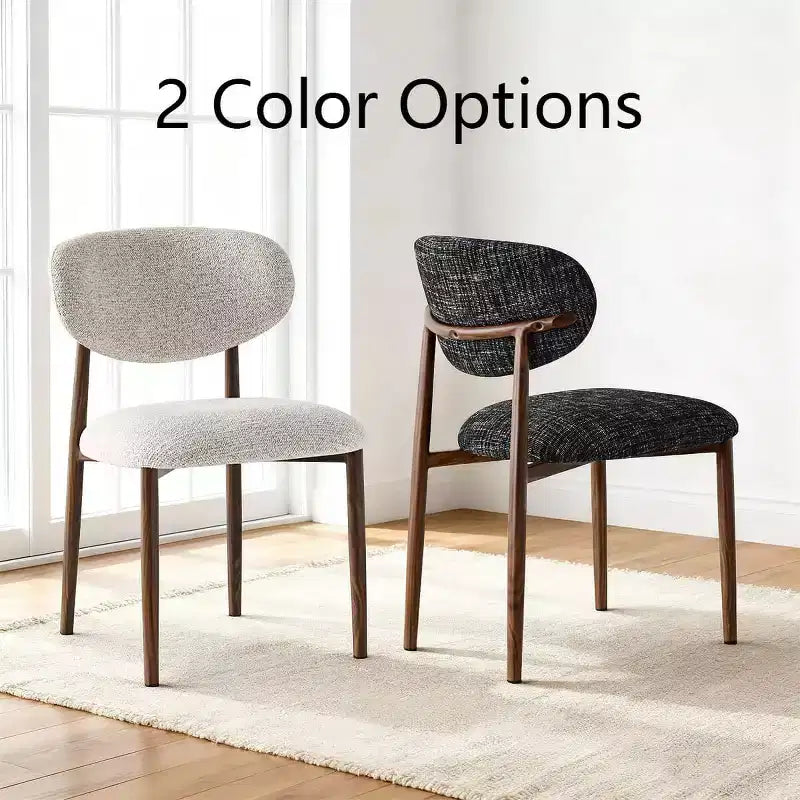 Lot de 4 chaises de salle à manger modernes rembourrées avec dossier incurvé, chaises d'appoint sans accoudoirs à cadre en fer pour salle à manger, cuisine-Panipeachy