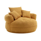 Fauteuil paresseux rond – Blanc/Bleu/Gris/Jaune/Orange/Rouge rosé/Bleu marine/Vert, Siège simple et double