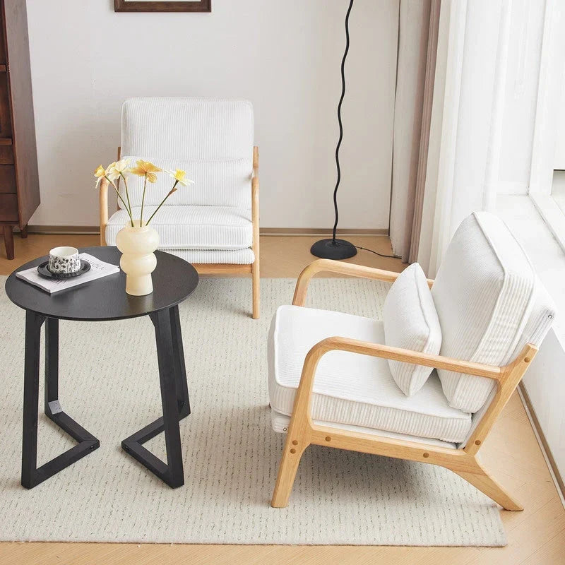 Fauteuil d'appoint rembourré Mid-Century Modern